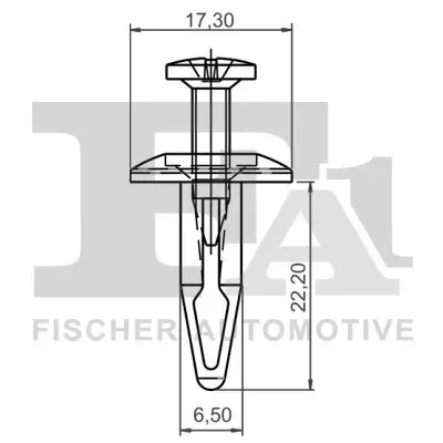 Clip, Zier-/Schutzleiste FA1 25-20003.5 Bild Clip, Zier-/Schutzleiste FA1 25-20003.5