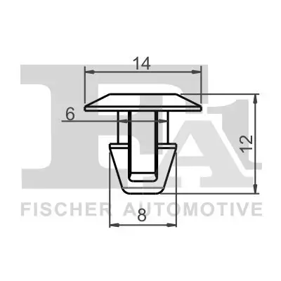 Clip, Zier-/Schutzleiste FA1 33-10009.5 Bild Clip, Zier-/Schutzleiste FA1 33-10009.5