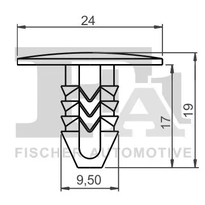 Clip, Zier-/Schutzleiste FA1 33-10013.5 Bild Clip, Zier-/Schutzleiste FA1 33-10013.5