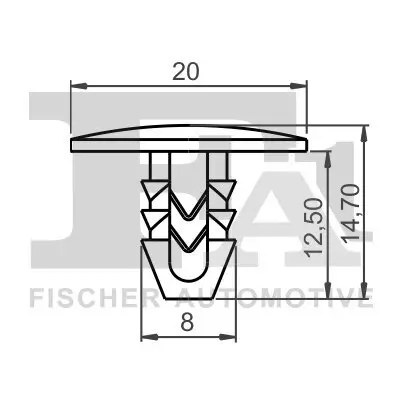 Clip, Zier-/Schutzleiste FA1 33-10015.5 Bild Clip, Zier-/Schutzleiste FA1 33-10015.5