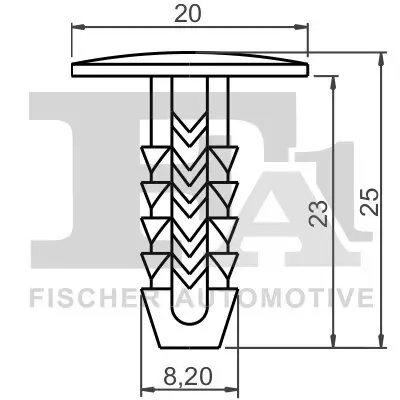 Clip, Zier-/Schutzleiste FA1 33-10016.5 Bild Clip, Zier-/Schutzleiste FA1 33-10016.5