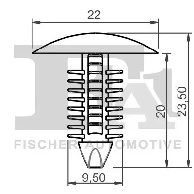 Clip, Zier-/Schutzleiste FA1 33-10018.10 Bild Clip, Zier-/Schutzleiste FA1 33-10018.10