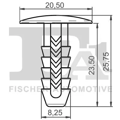 Clip, Zier-/Schutzleiste FA1 33-10020.25 Bild Clip, Zier-/Schutzleiste FA1 33-10020.25