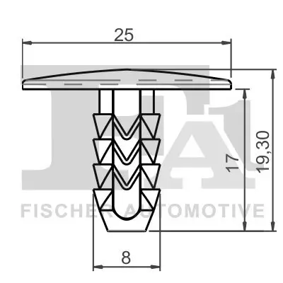 Clip, Zier-/Schutzleiste FA1 33-10021.5 Bild Clip, Zier-/Schutzleiste FA1 33-10021.5