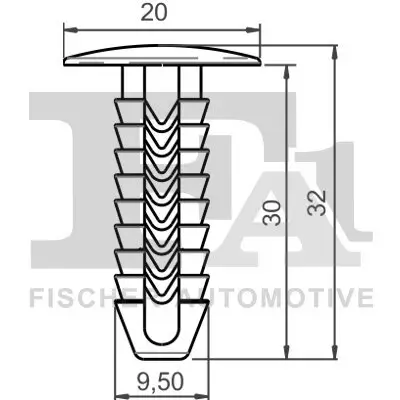 Clip, Zier-/Schutzleiste FA1 33-10031.5 Bild Clip, Zier-/Schutzleiste FA1 33-10031.5