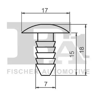 Clip, Zier-/Schutzleiste FA1 33-10033.25 Bild Clip, Zier-/Schutzleiste FA1 33-10033.25