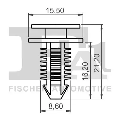 Clip, Zier-/Schutzleiste FA1 33-10036.5 Bild Clip, Zier-/Schutzleiste FA1 33-10036.5