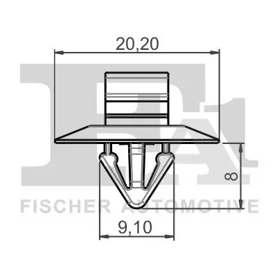 Clip, Zier-/Schutzleiste FA1 33-40005.5 Bild Clip, Zier-/Schutzleiste FA1 33-40005.5