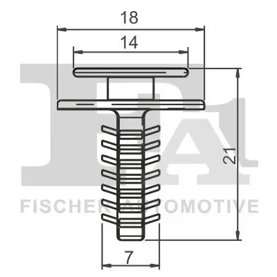 Clip, Zier-/Schutzleiste FA1 33-40008.5 Bild Clip, Zier-/Schutzleiste FA1 33-40008.5