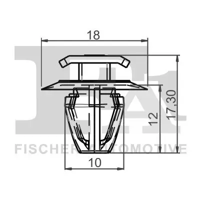 Clip, Zier-/Schutzleiste FA1 33-40010.5 Bild Clip, Zier-/Schutzleiste FA1 33-40010.5