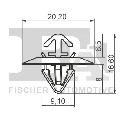 Clip, Zier-/Schutzleiste FA1 33-40014.5 Bild Clip, Zier-/Schutzleiste FA1 33-40014.5