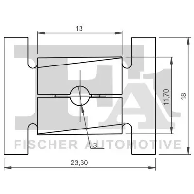 Clip, Zier-/Schutzleiste FA1 33-40019.5 Bild Clip, Zier-/Schutzleiste FA1 33-40019.5