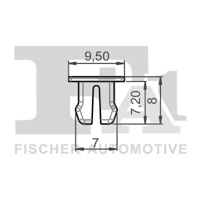 Clip, Zier-/Schutzleiste FA1 33-60005.10 Bild Clip, Zier-/Schutzleiste FA1 33-60005.10