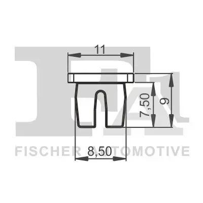 Clip, Zier-/Schutzleiste FA1 33-60008.5 Bild Clip, Zier-/Schutzleiste FA1 33-60008.5