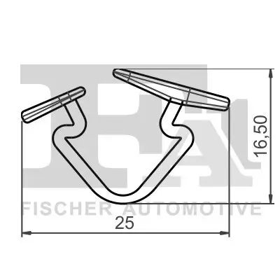 Clip, Zier-/Schutzleiste FA1 55-10002.10 Bild Clip, Zier-/Schutzleiste FA1 55-10002.10