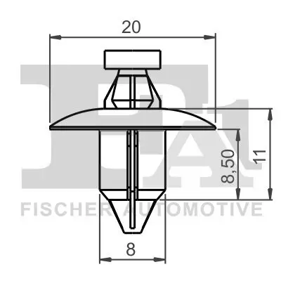 Clip, Zier-/Schutzleiste FA1 55-30001.10 Bild Clip, Zier-/Schutzleiste FA1 55-30001.10