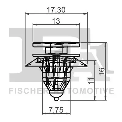 Clip, Zier-/Schutzleiste FA1 55-40013.5 Bild Clip, Zier-/Schutzleiste FA1 55-40013.5