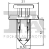 Clip, Stoßfänger FA1 72-20002.5 Bild Clip, Stoßfänger FA1 72-20002.5