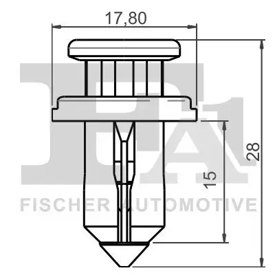 Clip, Zier-/Schutzleiste FA1 72-30003.10 Bild Clip, Zier-/Schutzleiste FA1 72-30003.10