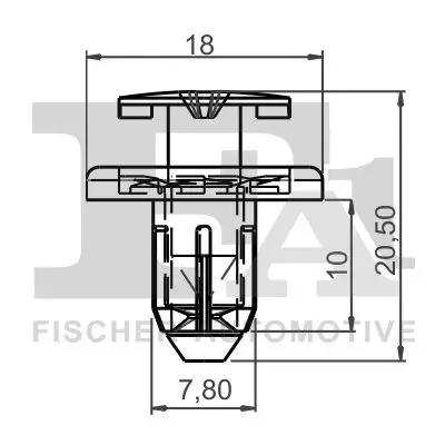 Clip, Zier-/Schutzleiste FA1 72-30005.5 Bild Clip, Zier-/Schutzleiste FA1 72-30005.5