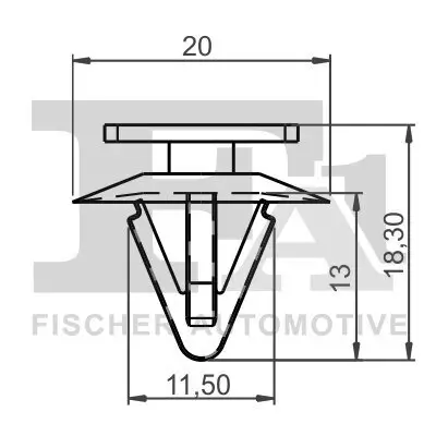 Clip, Zier-/Schutzleiste FA1 73-40001.5 Bild Clip, Zier-/Schutzleiste FA1 73-40001.5