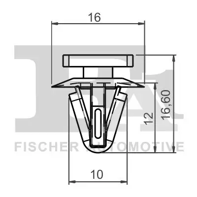 Clip, Zier-/Schutzleiste FA1 73-40002.10 Bild Clip, Zier-/Schutzleiste FA1 73-40002.10