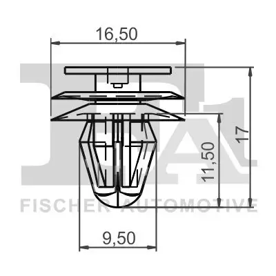 Clip, Zier-/Schutzleiste FA1 73-40003.5 Bild Clip, Zier-/Schutzleiste FA1 73-40003.5