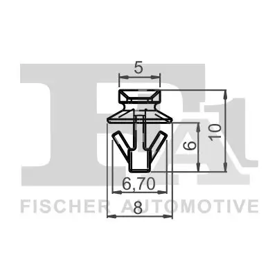 Clip, Zier-/Schutzleiste FA1 74-40002.5 Bild Clip, Zier-/Schutzleiste FA1 74-40002.5