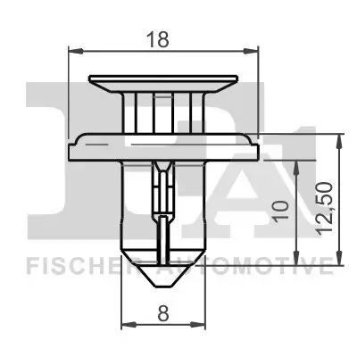 Clip, Zier-/Schutzleiste FA1 75-30006.5 Bild Clip, Zier-/Schutzleiste FA1 75-30006.5