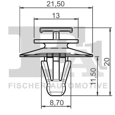 Clip, Zier-/Schutzleiste FA1 75-40010.5 Bild Clip, Zier-/Schutzleiste FA1 75-40010.5