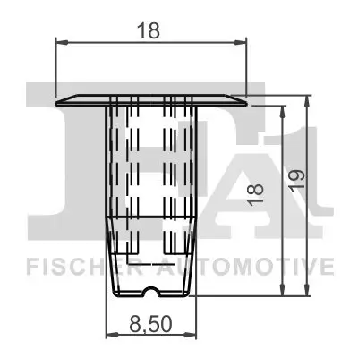 Clip, Zier-/Schutzleiste FA1 75-60001.5 Bild Clip, Zier-/Schutzleiste FA1 75-60001.5