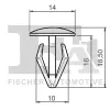 Clip, Zier-/Schutzleiste FA1 77-10009.5 Bild Clip, Zier-/Schutzleiste FA1 77-10009.5