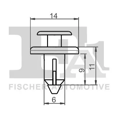 Clip, Zier-/Schutzleiste FA1 77-20002.5 Bild Clip, Zier-/Schutzleiste FA1 77-20002.5