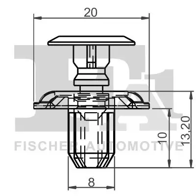 Clip, Zier-/Schutzleiste FA1 77-20006.5 Bild Clip, Zier-/Schutzleiste FA1 77-20006.5