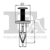 Clip, Zier-/Schutzleiste FA1 77-30003.25 Bild Clip, Zier-/Schutzleiste FA1 77-30003.25