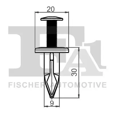 Clip, Zier-/Schutzleiste FA1 77-30003.25 Bild Clip, Zier-/Schutzleiste FA1 77-30003.25