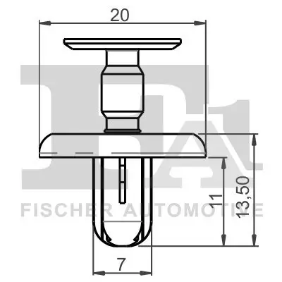 Clip, Zier-/Schutzleiste FA1 77-30013.5 Bild Clip, Zier-/Schutzleiste FA1 77-30013.5