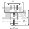 Clip, Zier-/Schutzleiste FA1 77-30016.5 Bild Clip, Zier-/Schutzleiste FA1 77-30016.5