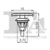 Clip, Zier-/Schutzleiste FA1 77-40003.5 Bild Clip, Zier-/Schutzleiste FA1 77-40003.5