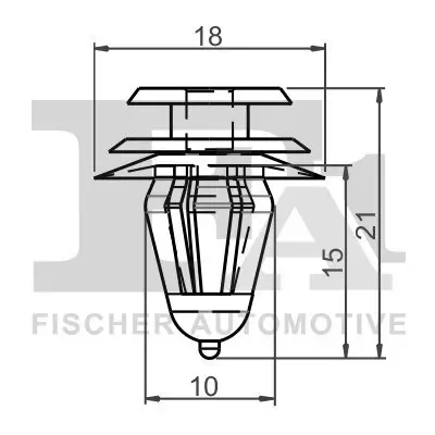 Clip, Zier-/Schutzleiste FA1 77-40014.5 Bild Clip, Zier-/Schutzleiste FA1 77-40014.5