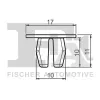 Clip, Zier-/Schutzleiste FA1 77-60002.5 Bild Clip, Zier-/Schutzleiste FA1 77-60002.5