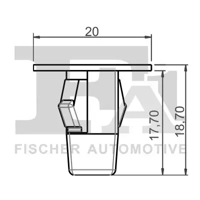 Clip, Zier-/Schutzleiste FA1 77-60004.5 Bild Clip, Zier-/Schutzleiste FA1 77-60004.5