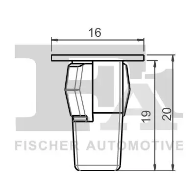 Clip, Zier-/Schutzleiste FA1 77-60008.5 Bild Clip, Zier-/Schutzleiste FA1 77-60008.5