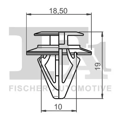 Clip, Zier-/Schutzleiste FA1 78-40007.5 Bild Clip, Zier-/Schutzleiste FA1 78-40007.5