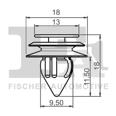 Clip, Zier-/Schutzleiste FA1 78-40008.5 Bild Clip, Zier-/Schutzleiste FA1 78-40008.5