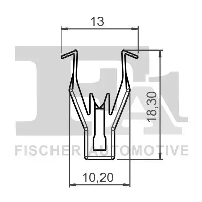 Clip, Zier-/Schutzleiste FA1 78-40012.5 Bild Clip, Zier-/Schutzleiste FA1 78-40012.5