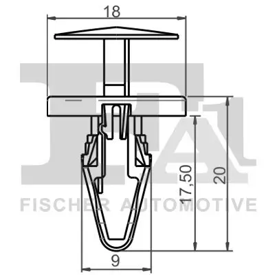 Clip, Zier-/Schutzleiste FA1 87-20002.5 Bild Clip, Zier-/Schutzleiste FA1 87-20002.5