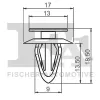 Clip, Zier-/Schutzleiste FA1 87-40001.5 Bild Clip, Zier-/Schutzleiste FA1 87-40001.5