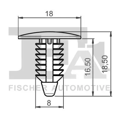 Clip, Zier-/Schutzleiste FA1 89-10002.5