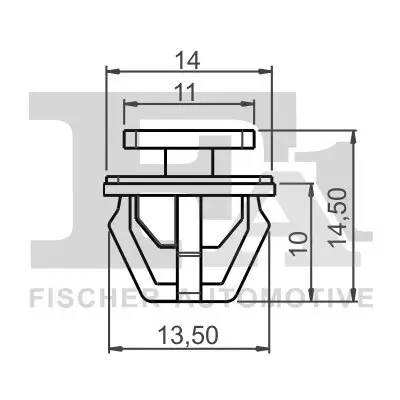 Clip, Zier-/Schutzleiste FA1 89-40005.5 Bild Clip, Zier-/Schutzleiste FA1 89-40005.5